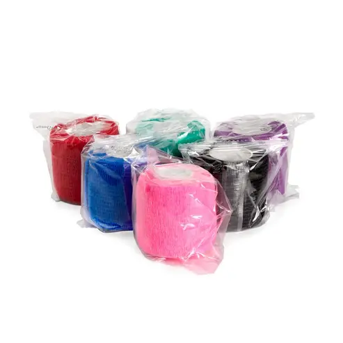 Miniature : Saferly 2” Medical Cohesive Wrap — Assorted Colors — Case of 36