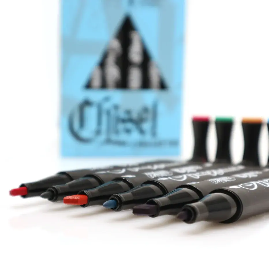 Thumbnail: Alpha Markers Chisel and Brush Tip - 2 Options