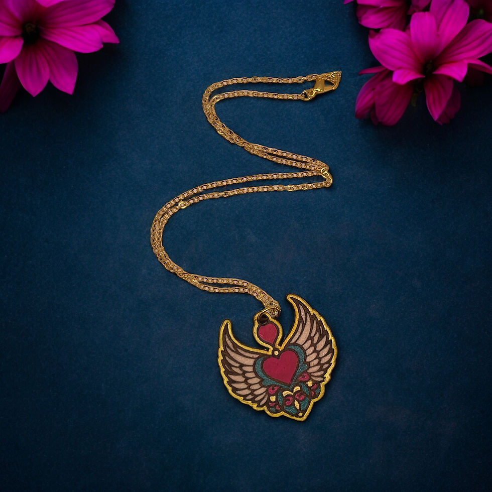 Thumbnail: Winged Heart Necklace