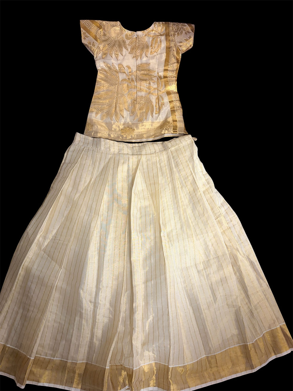 Thumbnail: Onam skirt top (7-8y)