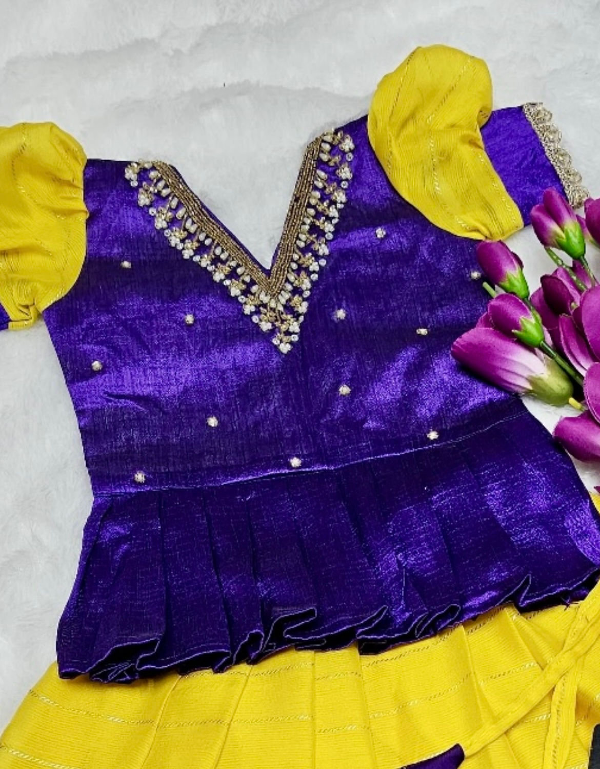 Onam skirt &top (10-11y )