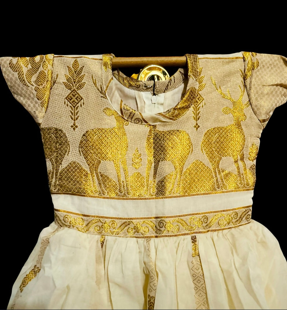 Thumbnail: Onam girls frock (1-2y)