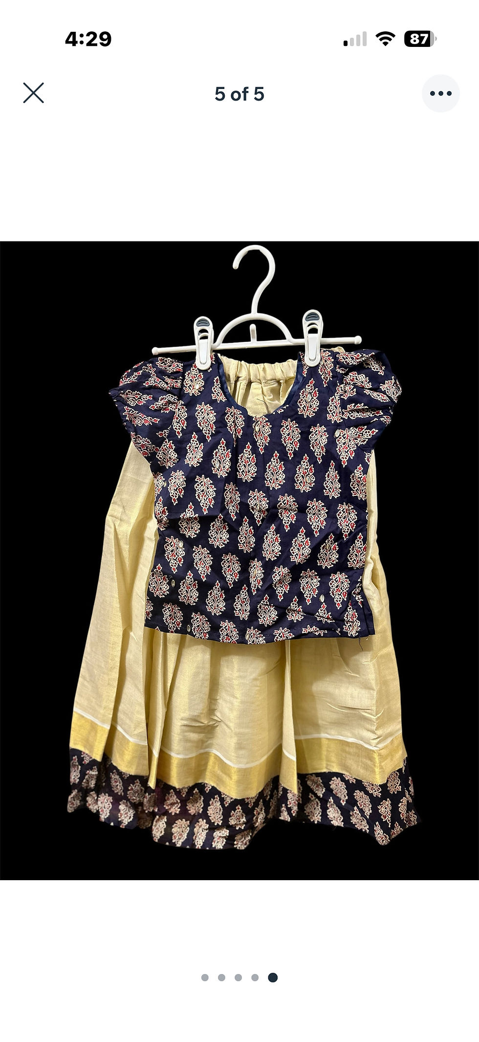 Thumbnail: Girls skirt top (5-6y)