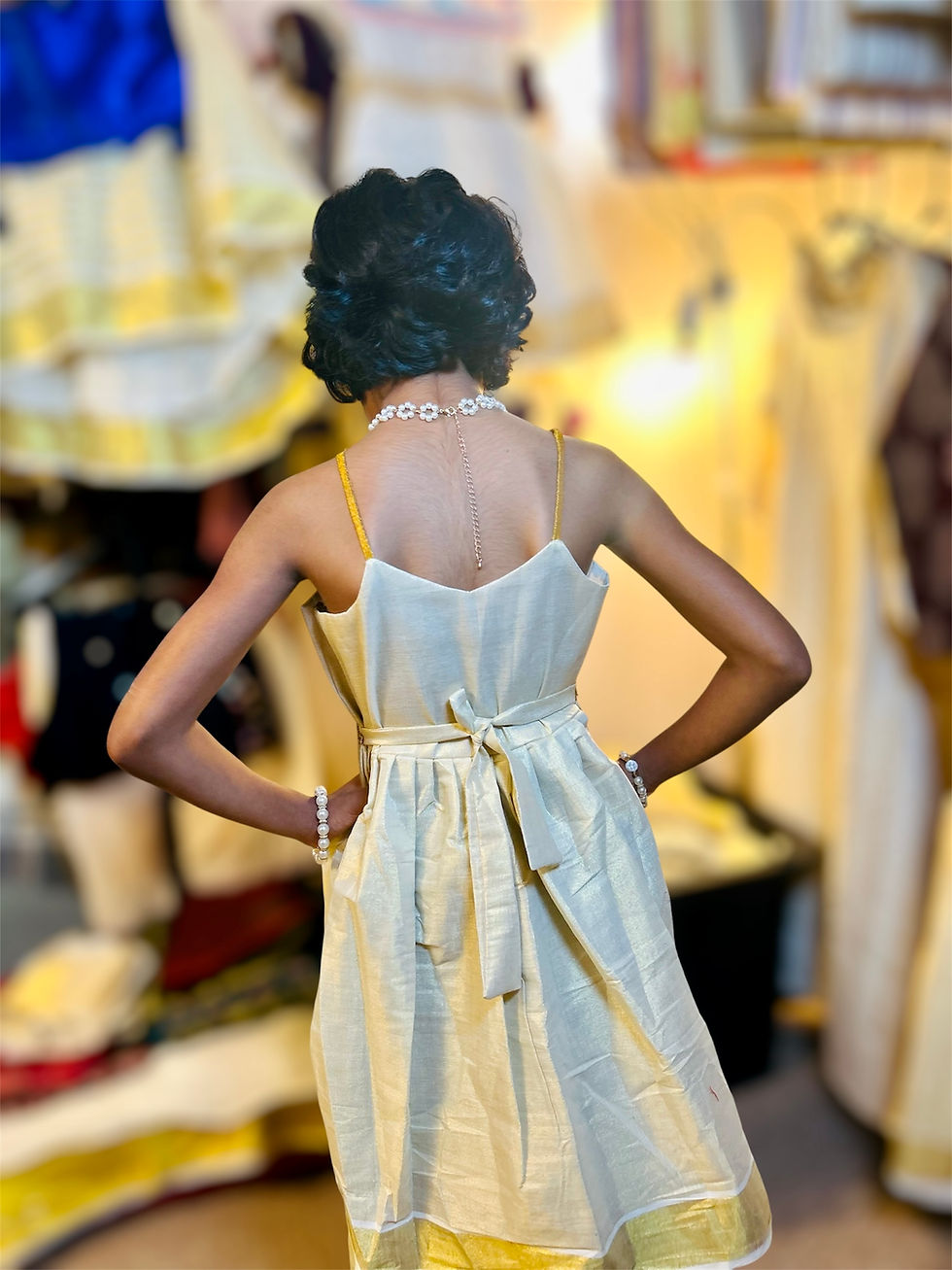 Thumbnail: Onam Girls frock 5-7y)