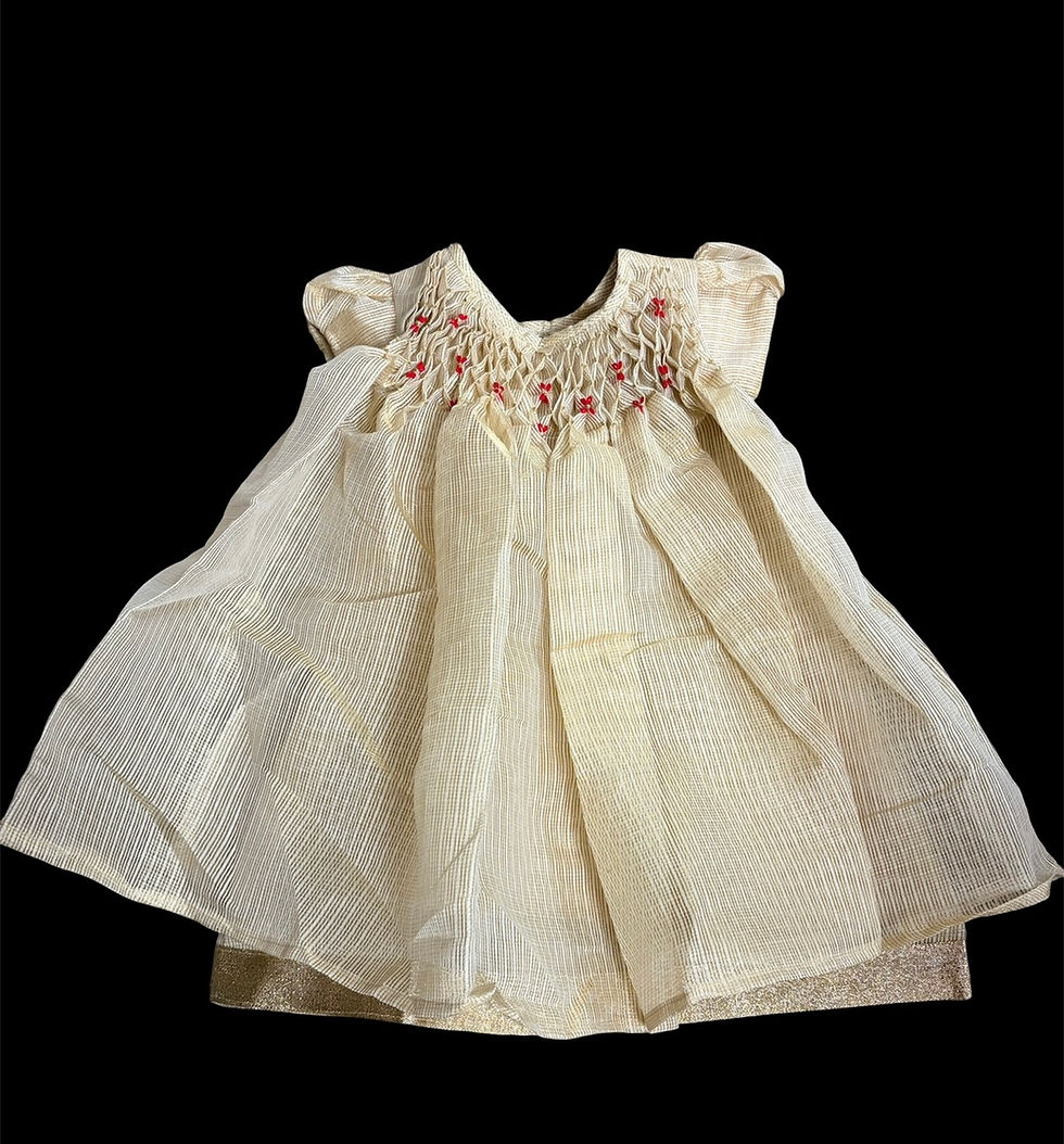 Thumbnail: Onam girls frock (6m-12m)