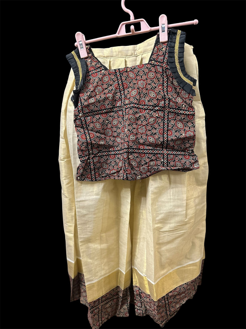 Thumbnail: Onam skirt &Top (10y)