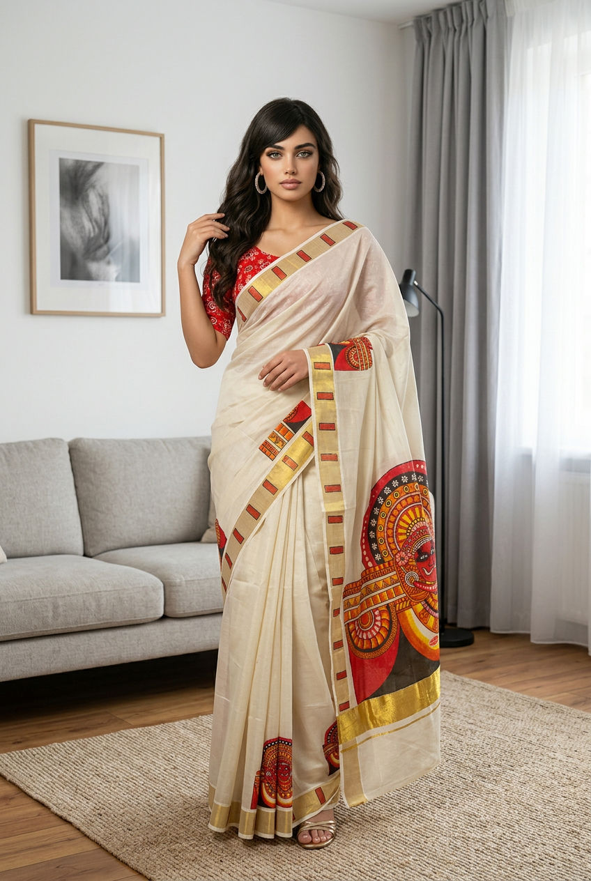 Thumbnail: Onam saree 