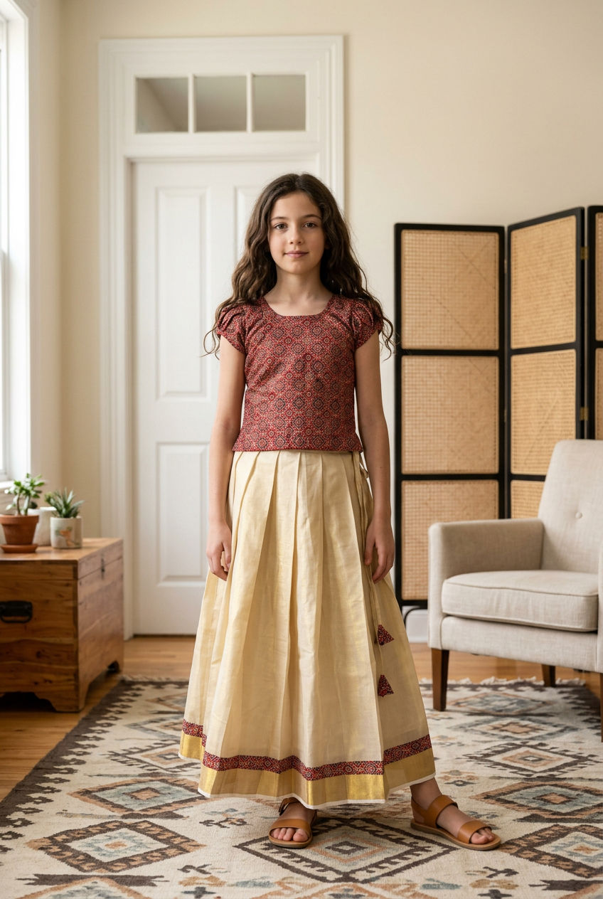 Thumbnail: Girls skirt top (8-9y)