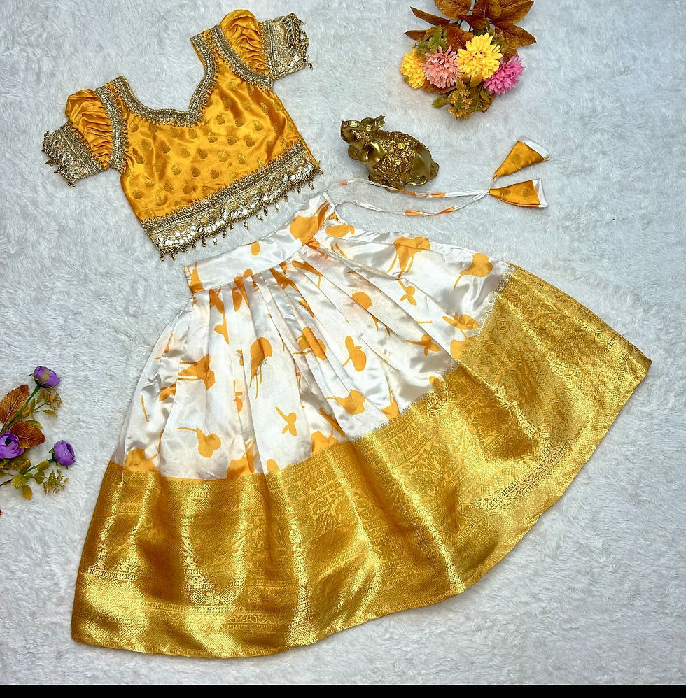 Thumbnail: Onam skirt &top (15 years)