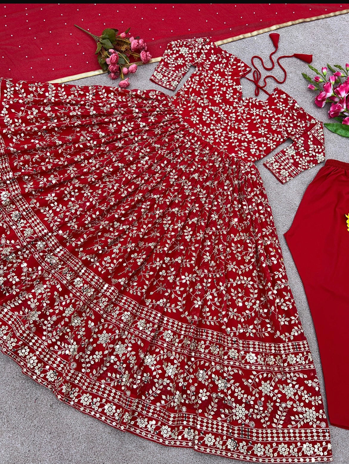 Anarkali Gown, Embroided
