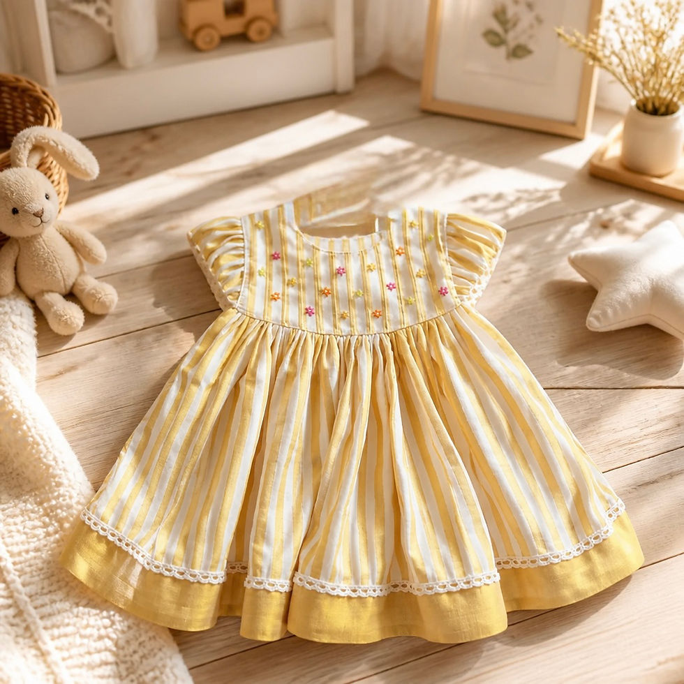 Thumbnail: Onam girls frock (1-2y)