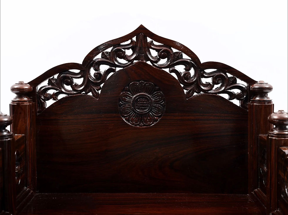 Thumbnail: Teakwood chauki mandir 21"
