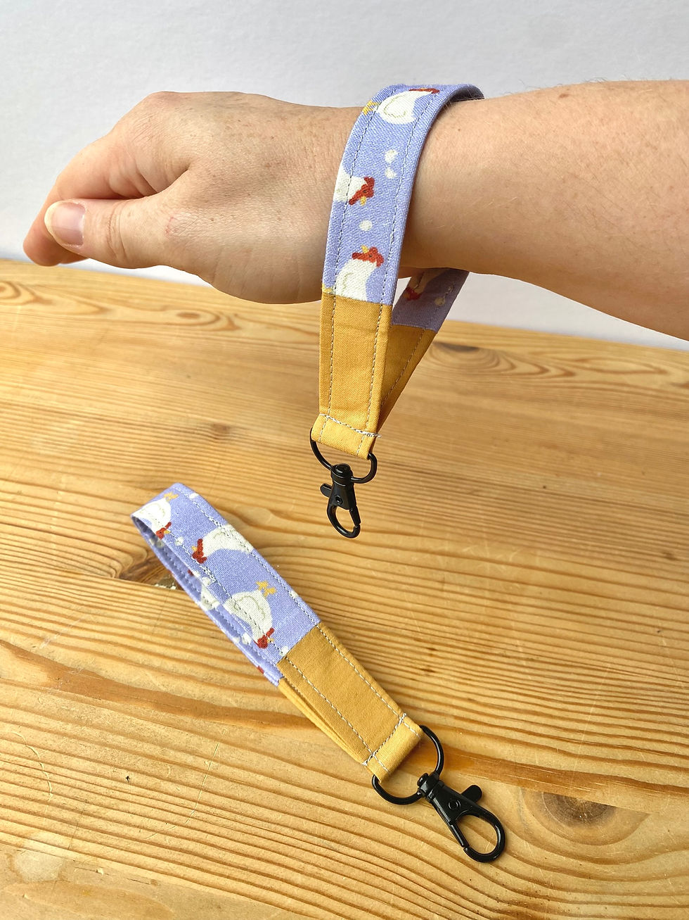 Thumbnail: Wristlet shown on wrist