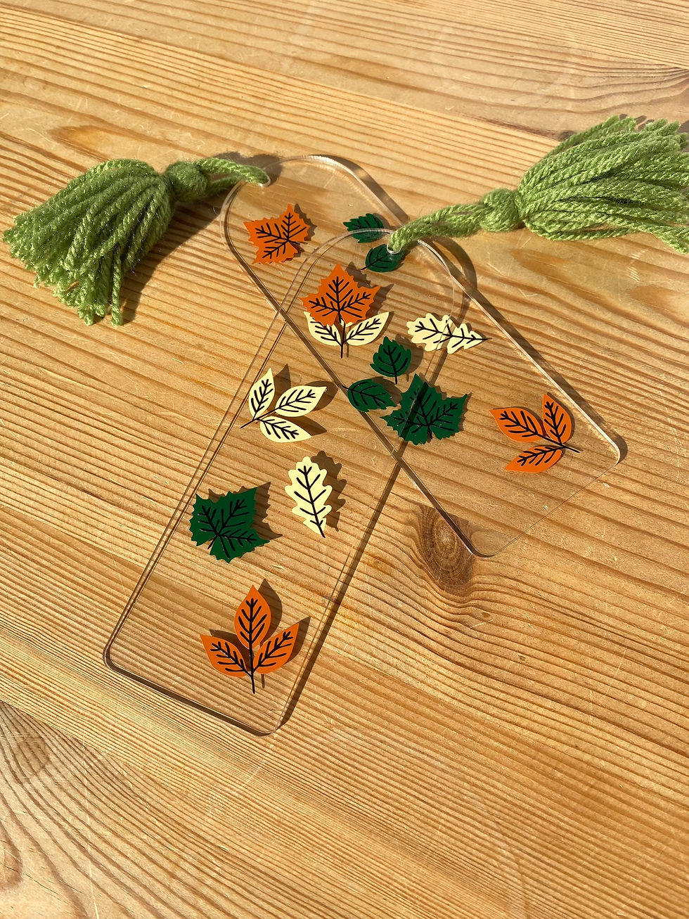Thumbnail: Autumn Leaves - Acrylic Bookmark