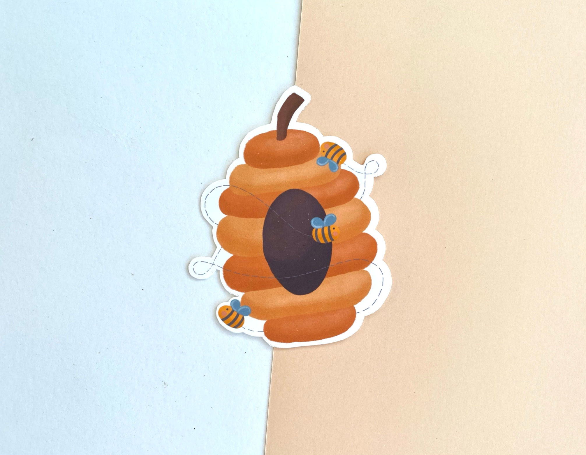 Busy Bee Hive Vinyl Sticker