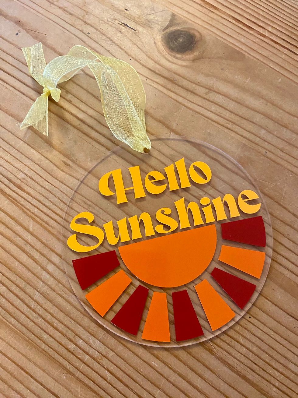 Thumbnail: Hello Sunshine - Acrylic Hanging Decoration 