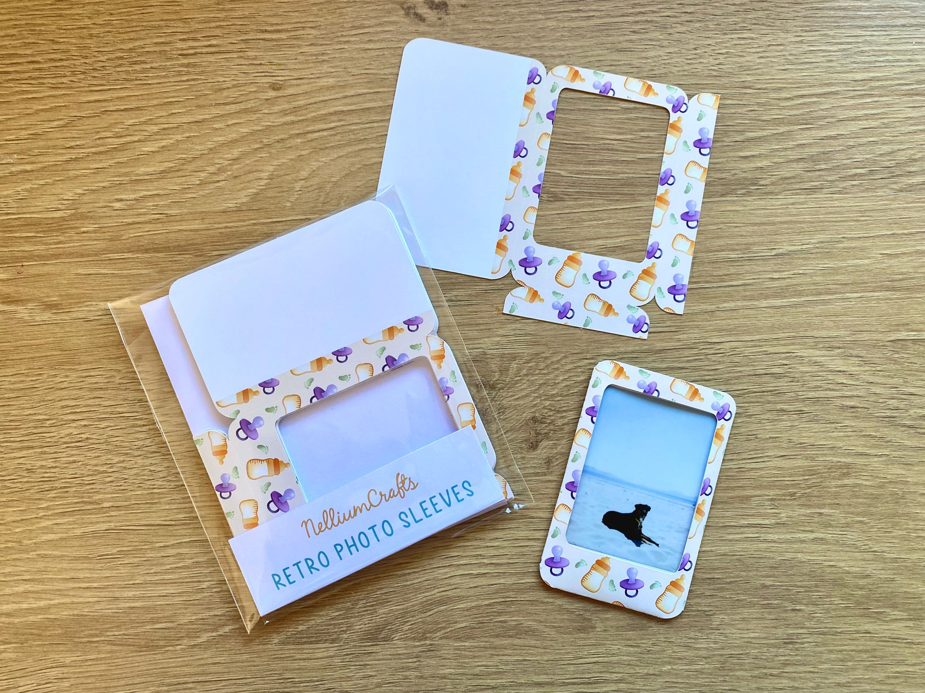 Baby Shower Retro Photo Sleeve