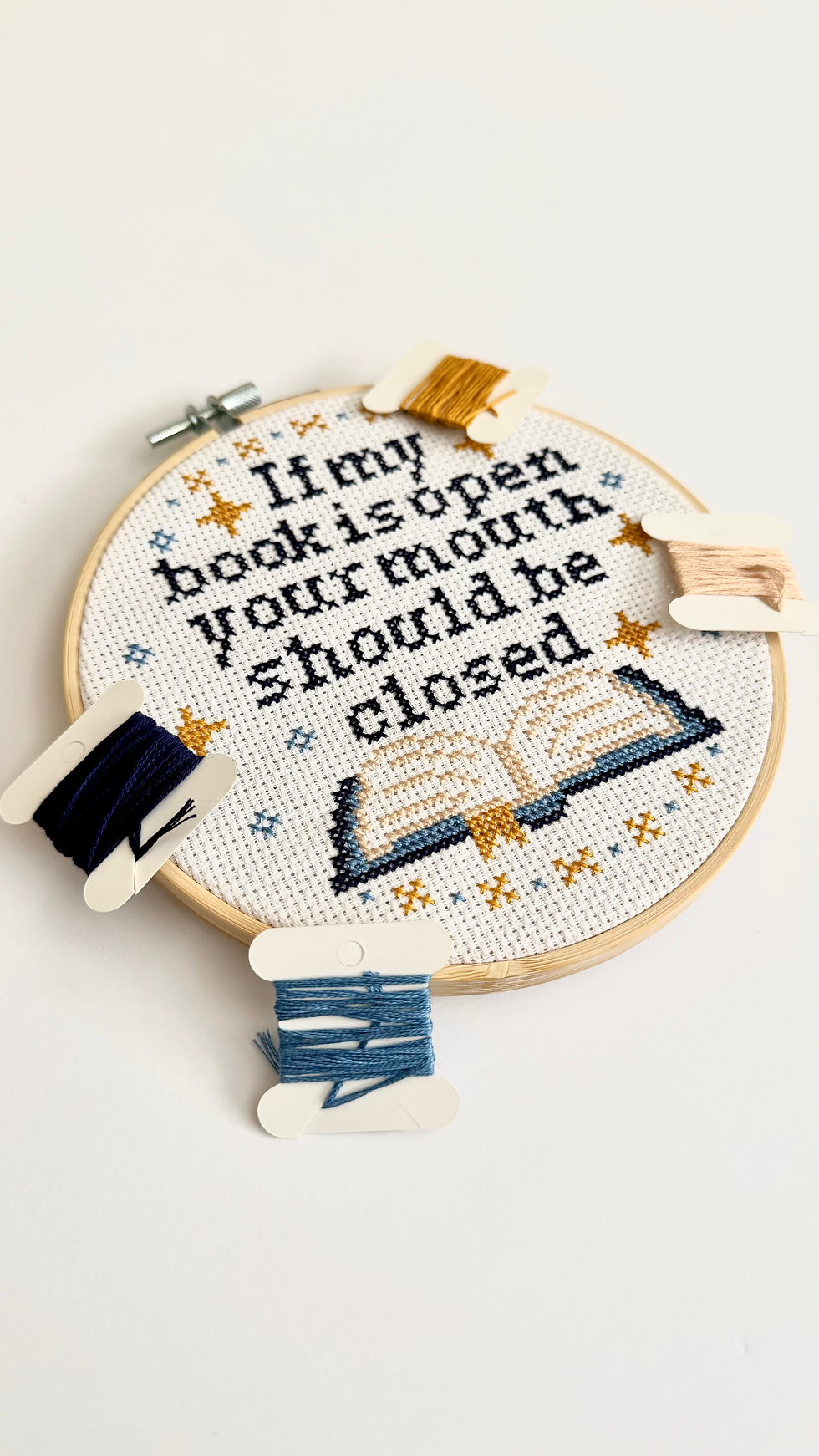 Thumbnail: If My Book Is Open Cross Stitch Kit