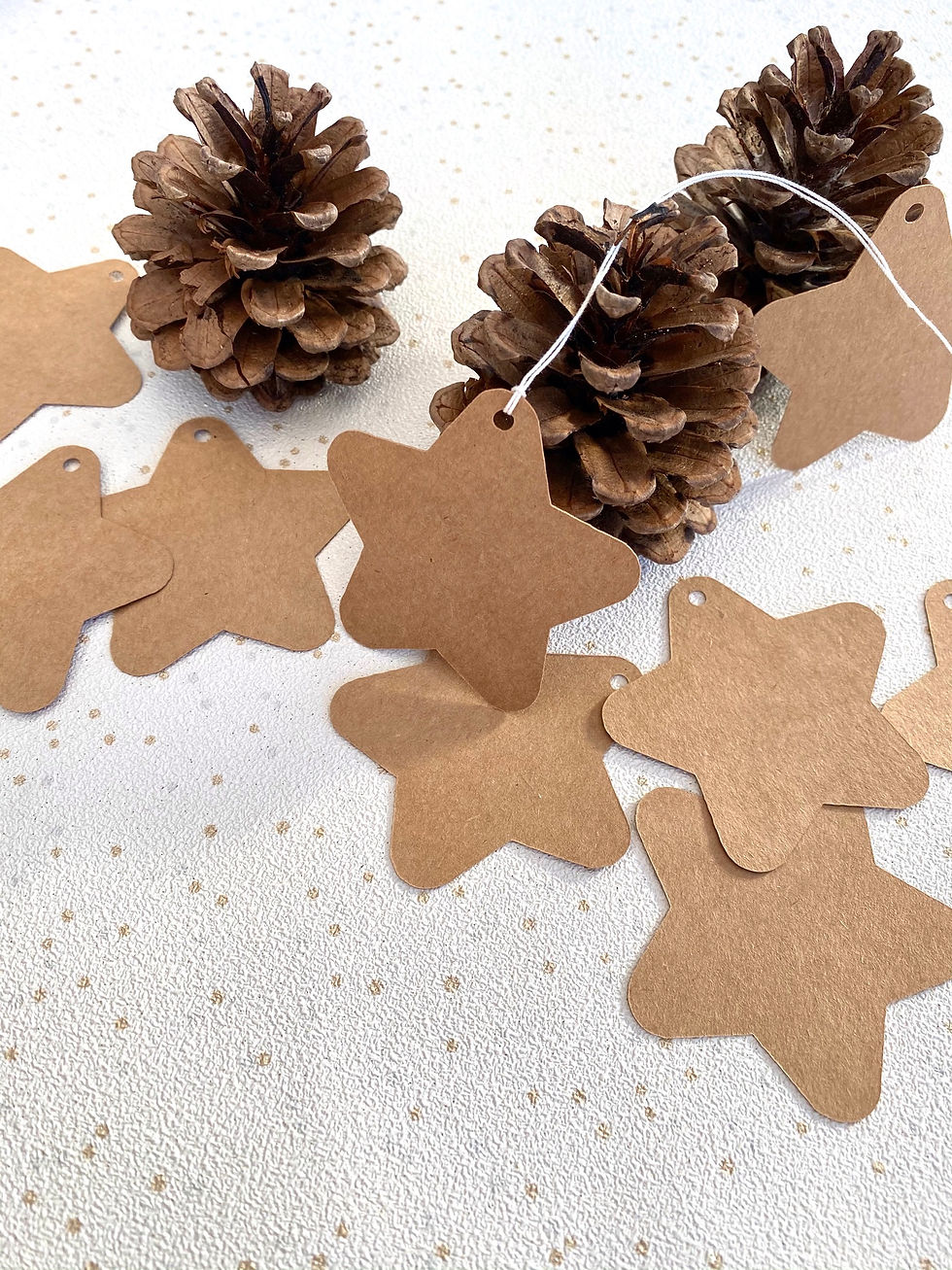 Thumbnail: Star Shaped Christmas Mini Gift Tags