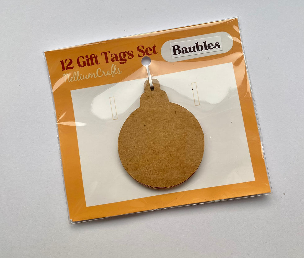 Thumbnail: Bauble Shaped Christmas Mini Gift Tags