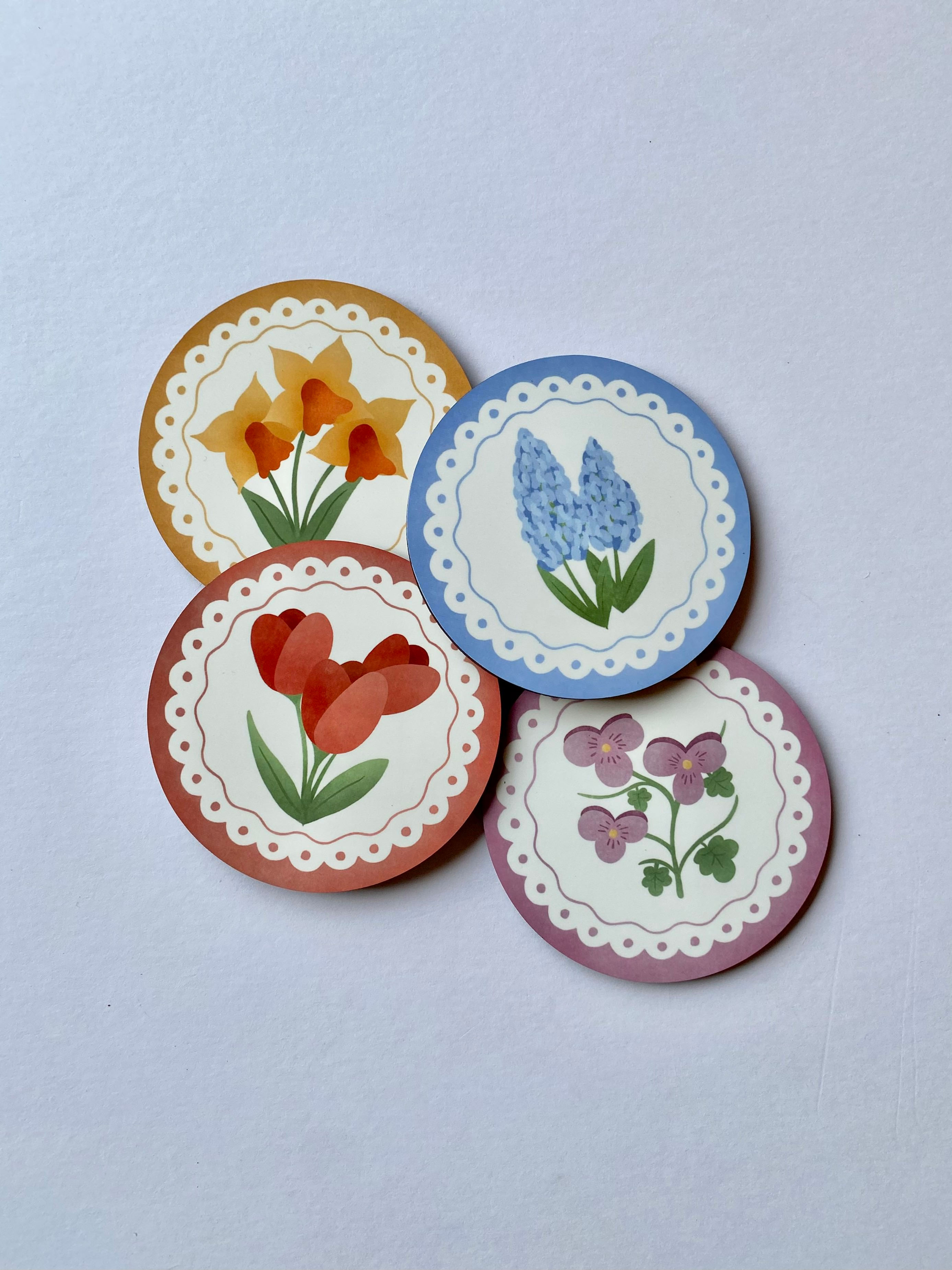 Flower Coaster Set