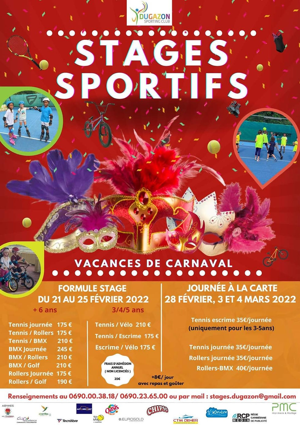 Vacances de Carnaval 2022 Dugazon Sporting Club