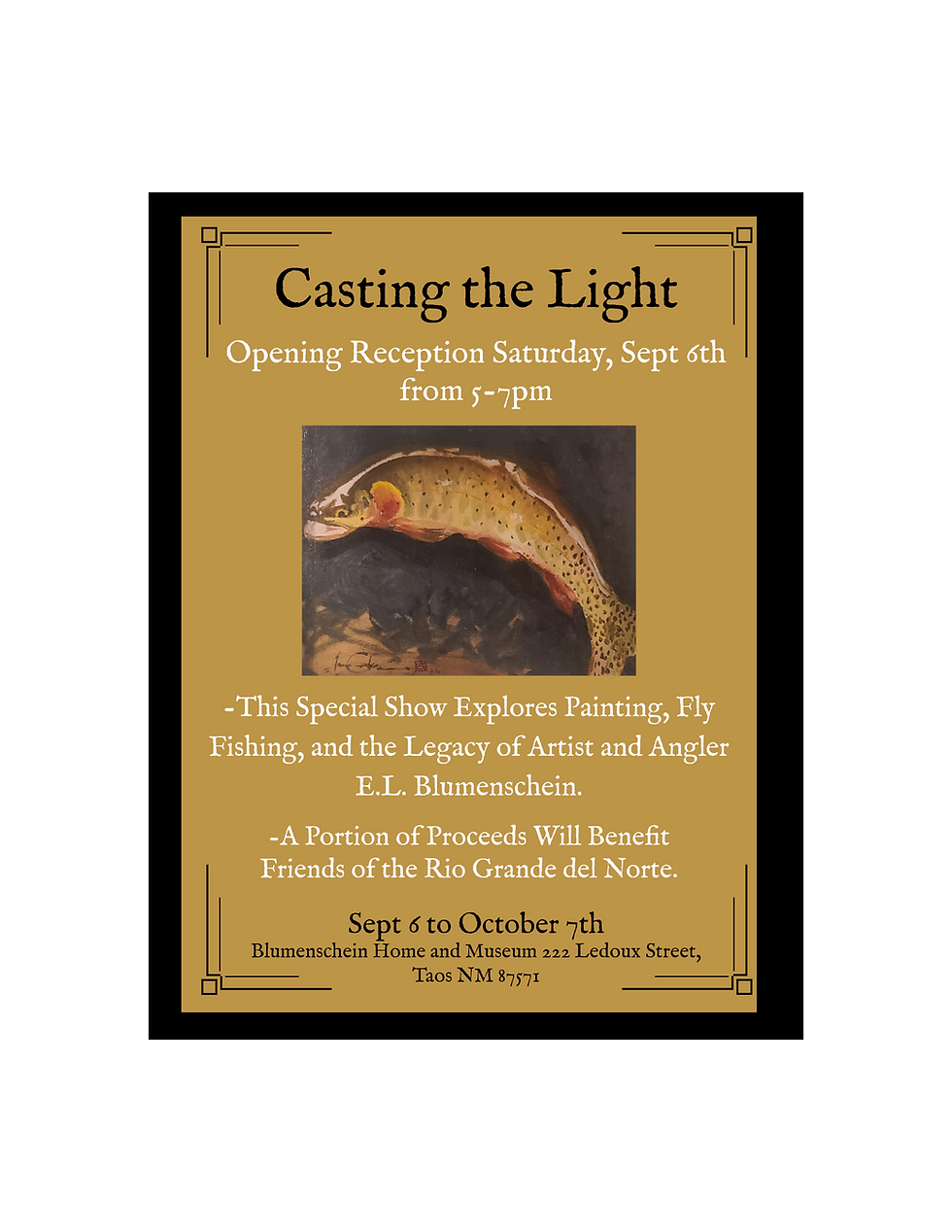 Casting the Light – Art Show Opening & Benefit