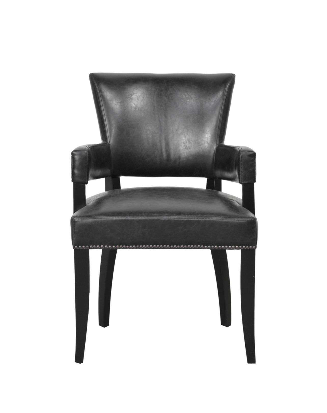 Ronan Nailhead and Leather Dining Chair 