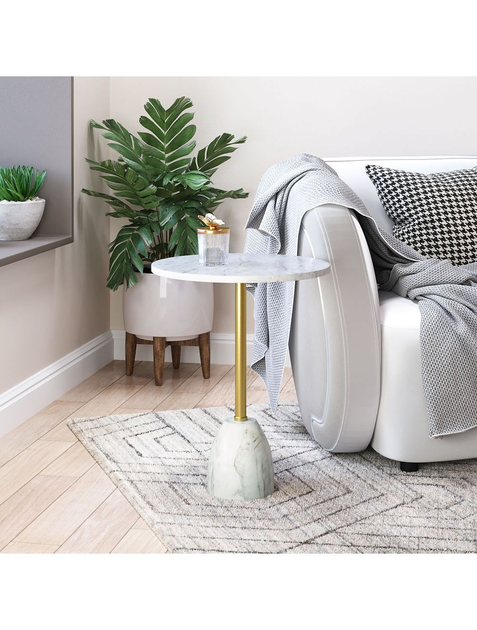 Thumbnail: Marble Glam side table