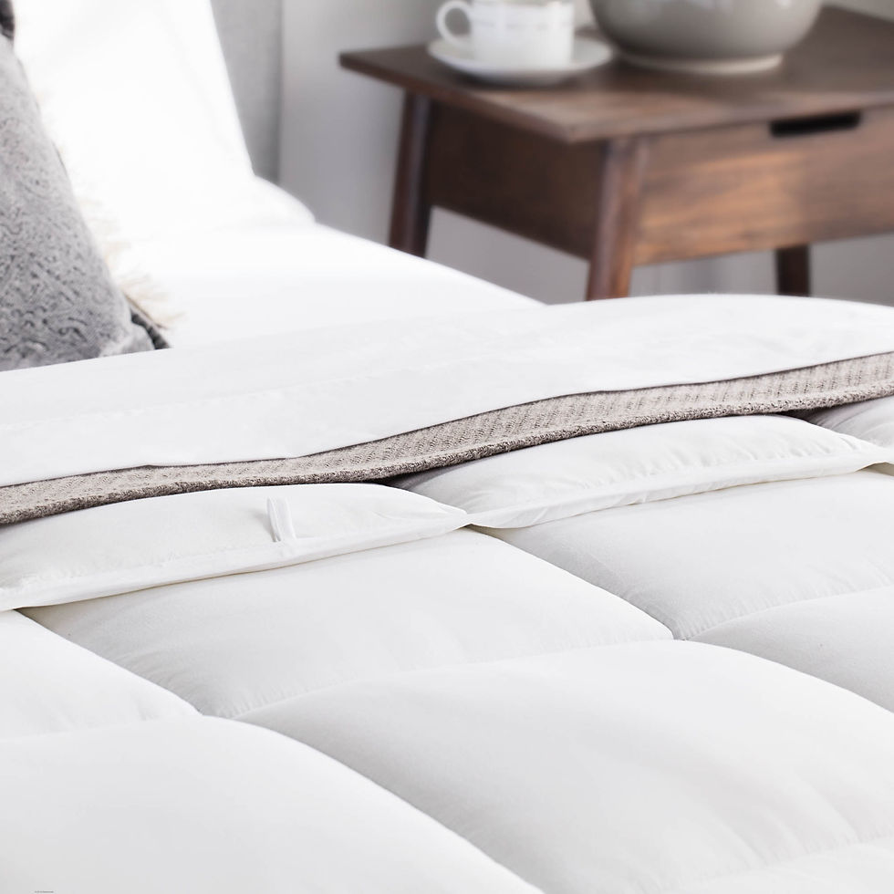 Thumbnail: White Down Alternative Comforter or Insert for Duvet