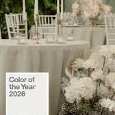 The 2026 Pantone colour of the year Cloud Dancer.