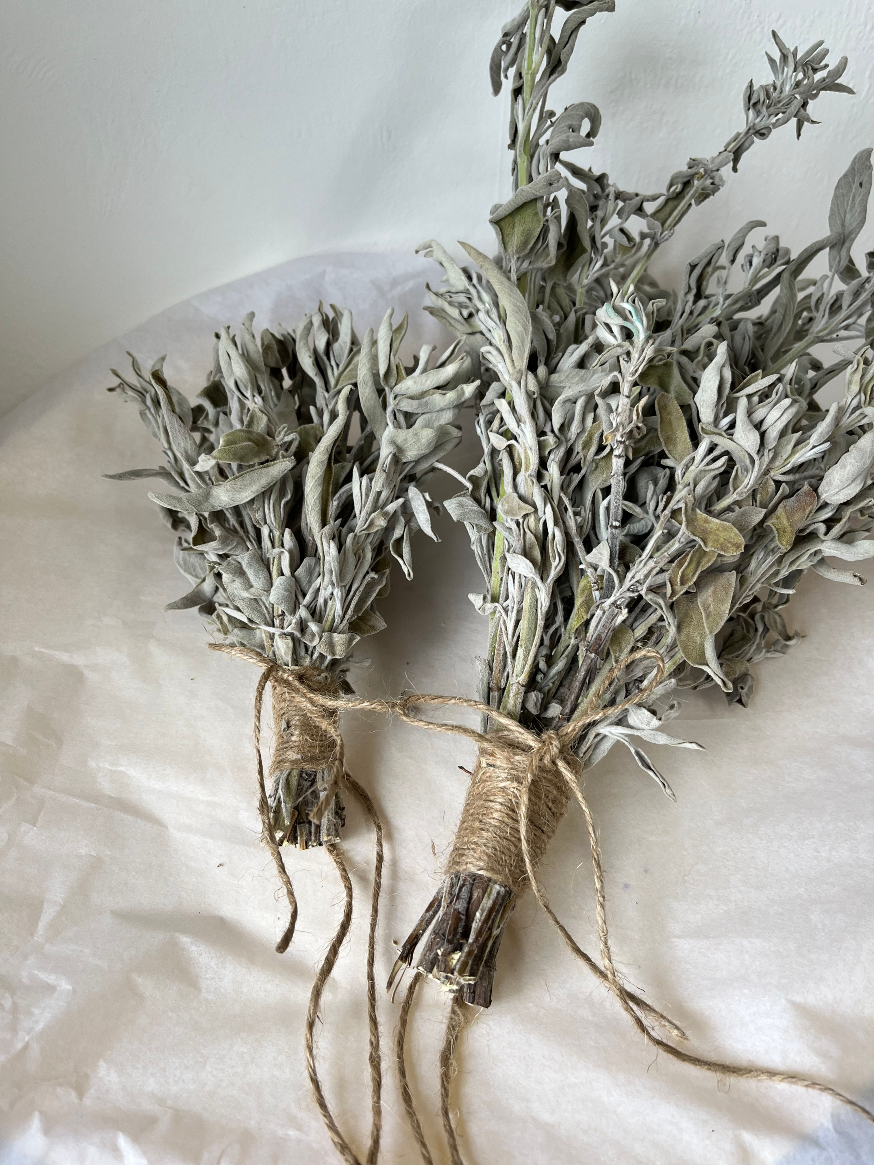 Dried Sage Shower Steamer Smudge Decoration