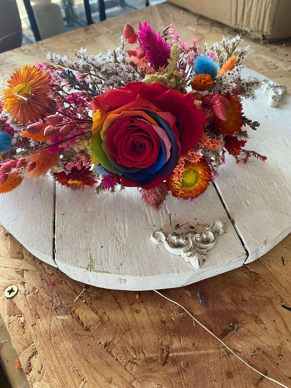 Thumbnail: Rainbow Bright Cake Vine topper