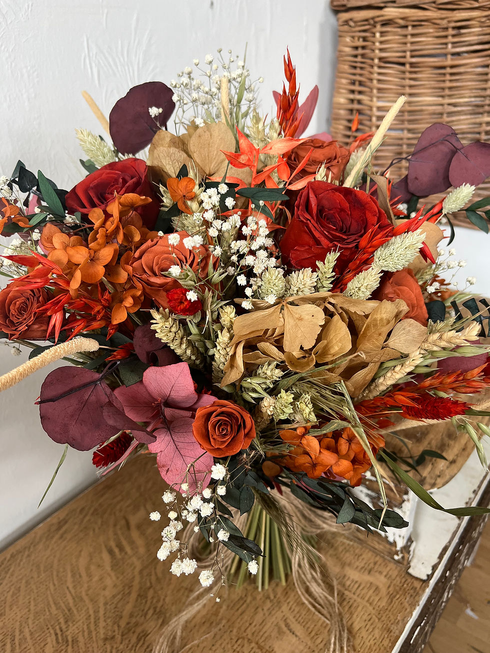 Thumbnail: Terracotta & Rust Autumnal Bloom Bridal Bouquet