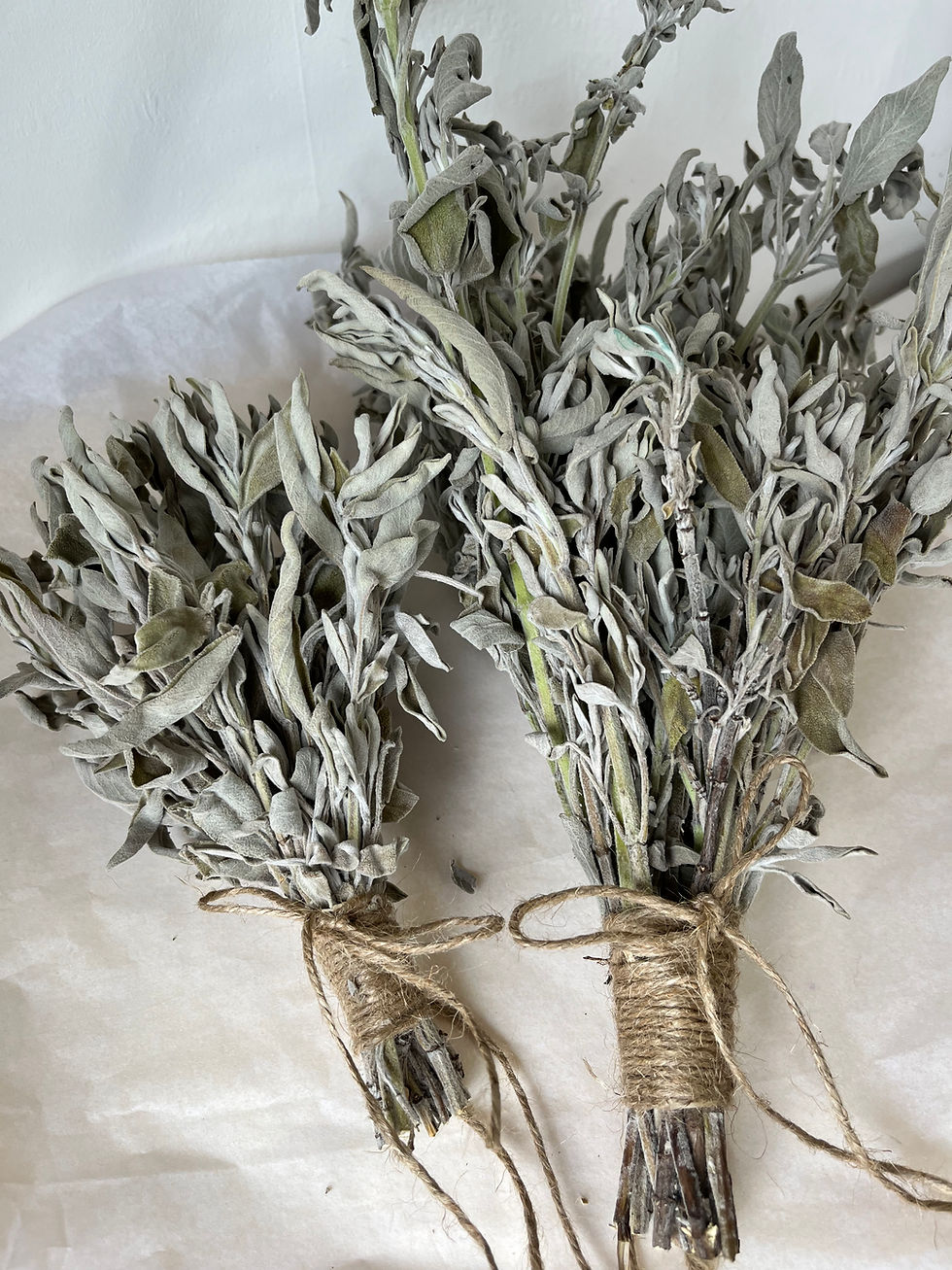 Thumbnail: Dried Sage Shower Steamer Smudge Decoration