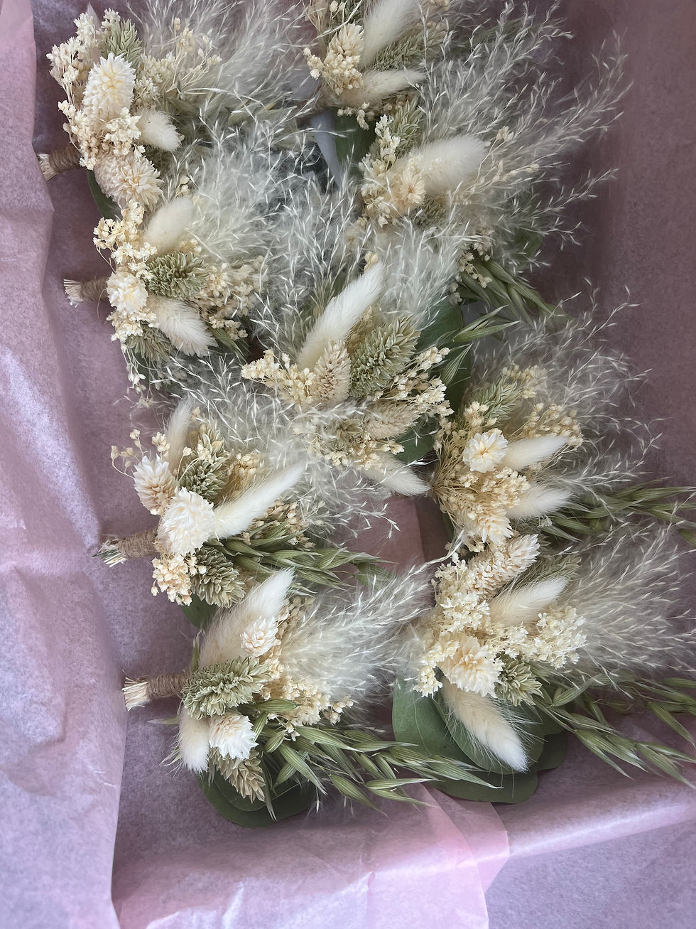 Thumbnail: Boho pampas dried flower Boutonniere