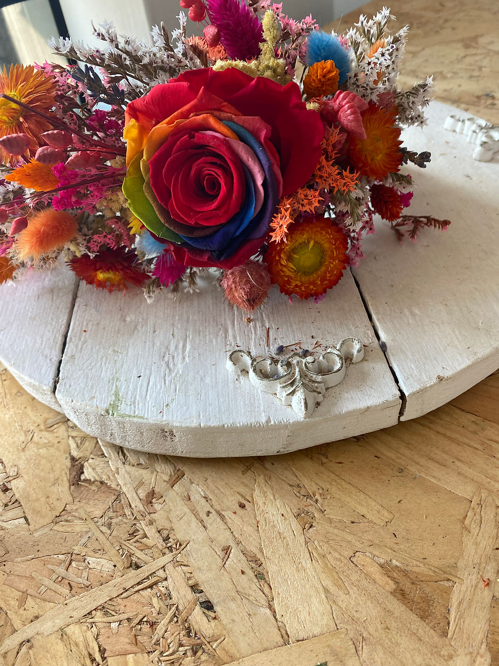 Thumbnail: Rainbow Bright Cake Vine topper