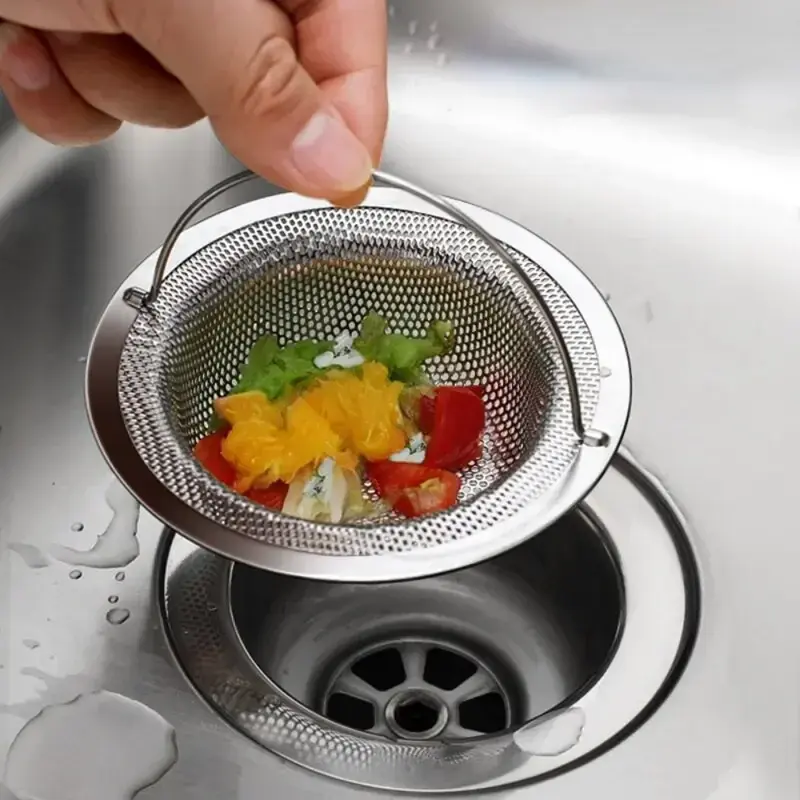1Pc Stainless Steel Kitchen Sink Filter, Garbage Food Residue/Hair Catcher, Keep
