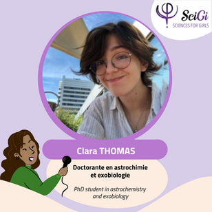 Clara Thomas, à la découverte des secrets de l'univers