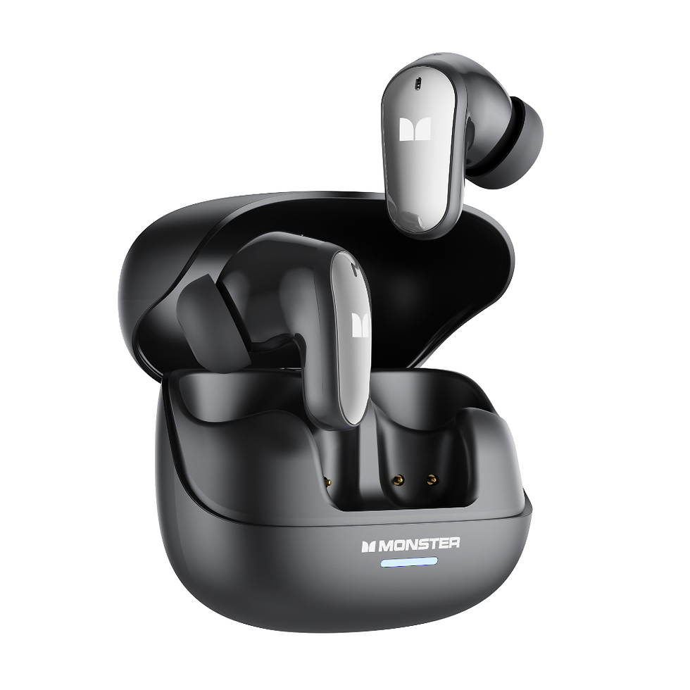 Thumbnail: Monster MQT52 Wireless Headphones Bluetooth 5.4 HIFI Stereo Earphones Talking No