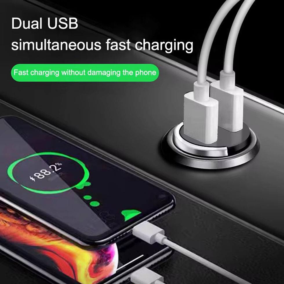 Thumbnail: 200W Mini Car Charger Fast Charging for iPhone QC3.0 Mini PD USB Type C Car Mobi