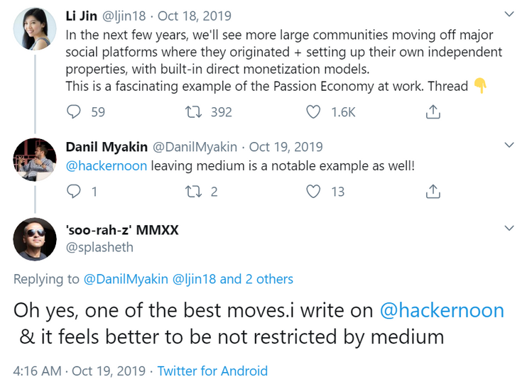 Thread by Li Jin, Danil Myakin, and Splash