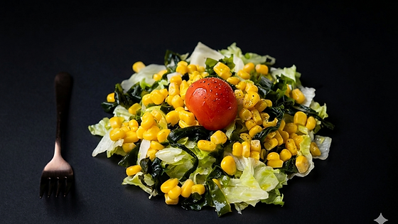 1. Insalata mista con salsa al sesamo