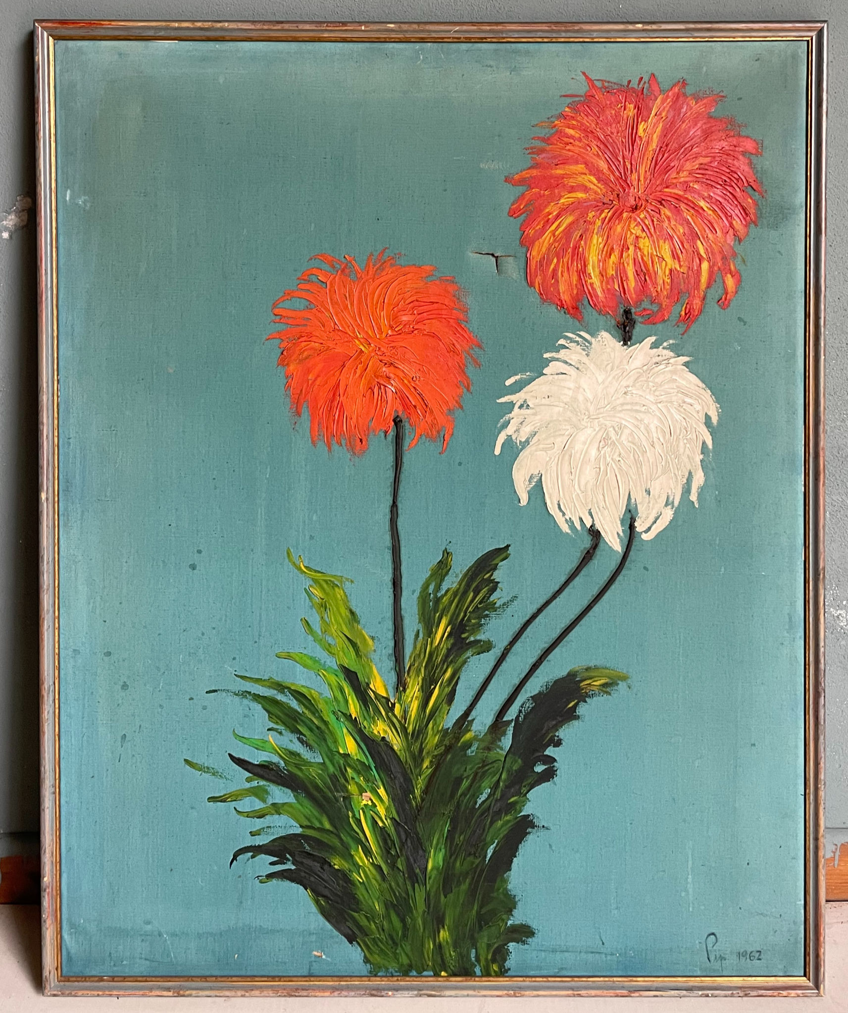 Dipinto floreale su tela