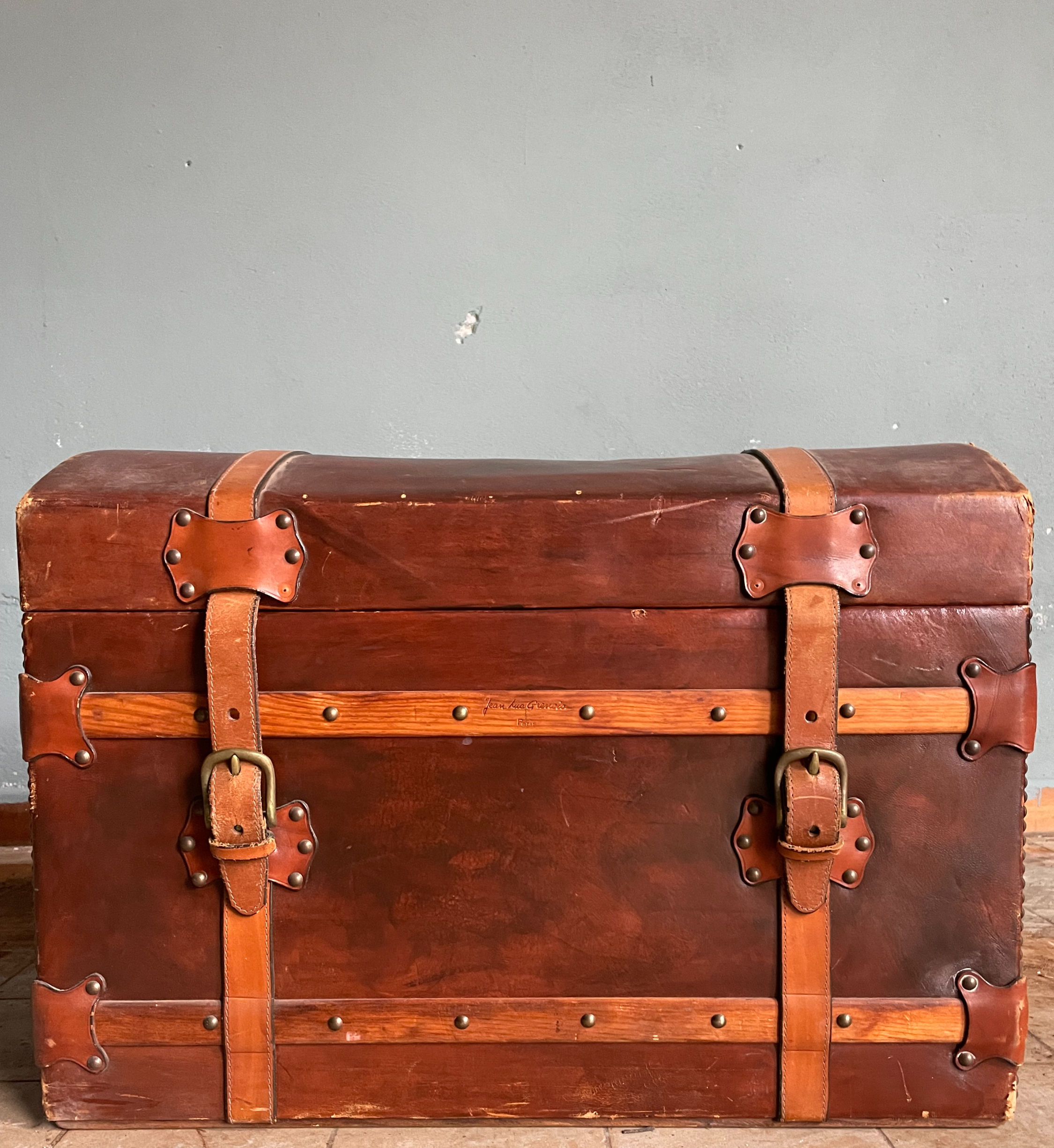 Baule vintage in pelle