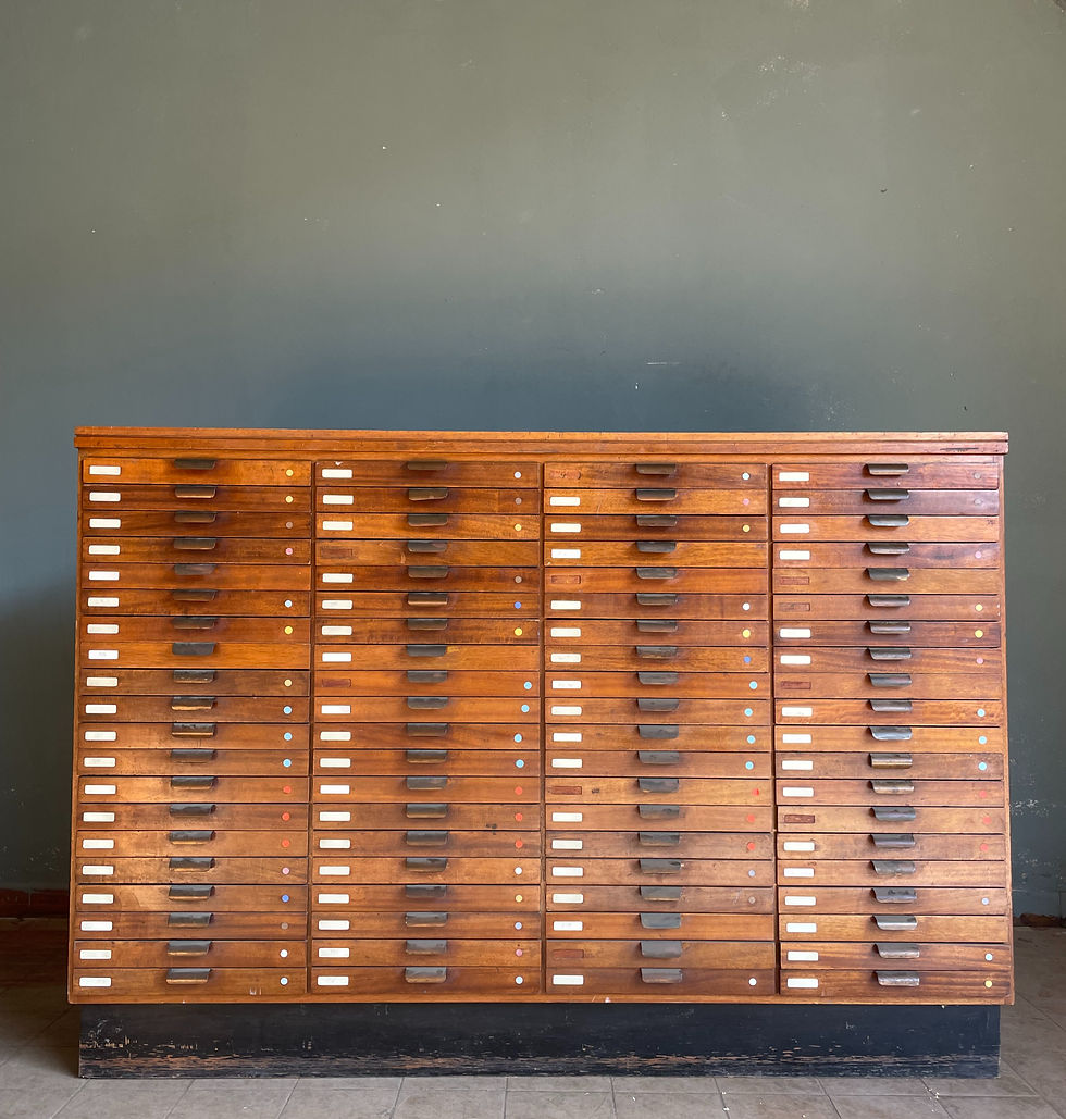 Cassettiera Tipografica in Legno