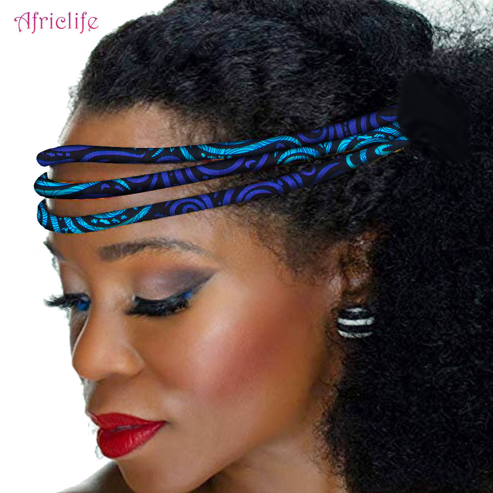 African Wax Print Headband Colorful Kente 3 Strand Vibrant Afrocentric Headband