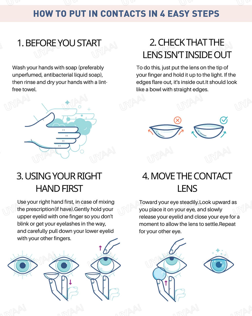 Miniature : UYAAI 1 Pair Brown Natural Colored Eye Lenses Gray Fashion Lenses Blue Eye Lens 