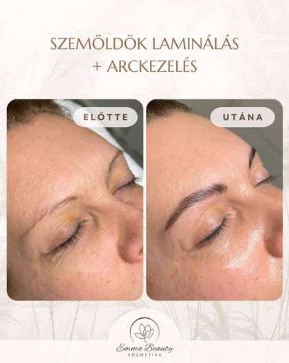 Szemöldök laminálás, koreai arckezelés, Emma Beauty koreai kozmetika