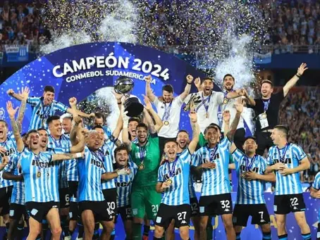 DESPUÉS DE 36 AÑOS , RACING CLUB OBTIENE UN TITULO INTERNACIONAL, ES CAMPEON DE LA COPA SUDAMERICANA